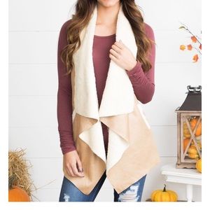 Faux Camel Vest